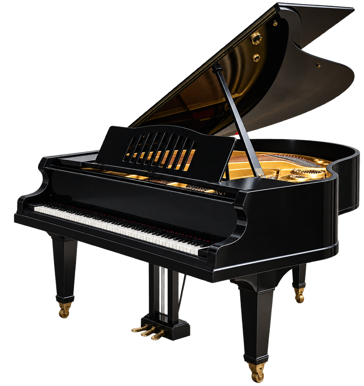 Grand piano on the classical concert stage